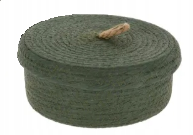 KOSZ OZDOBNY DO PRZECHOWYWANIA Z POKRYWĄ 26 CM