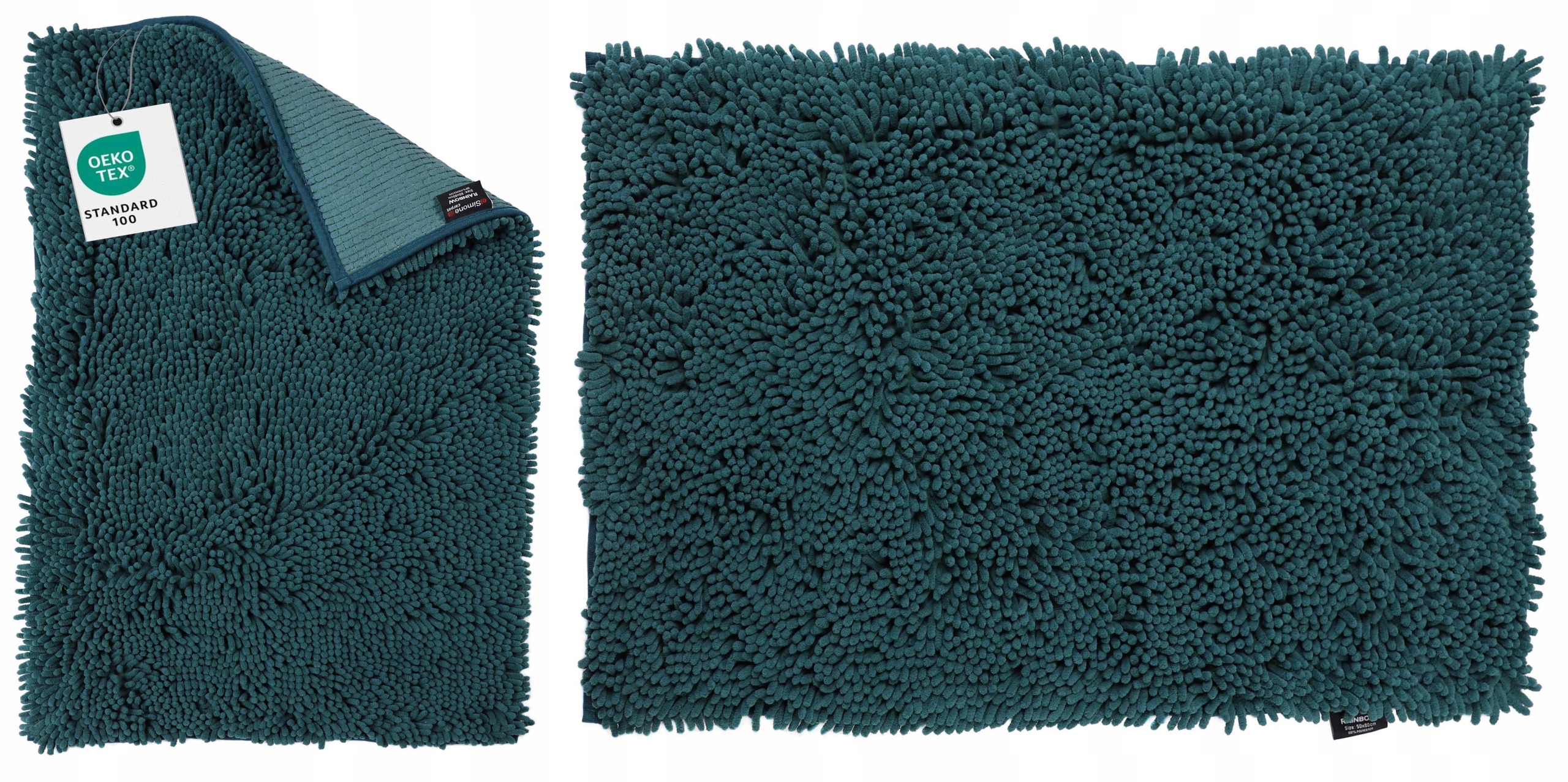 Kobereček Do Koupelny Měkký Absorpční Zelený Makronky Rainbow 70X120 cm