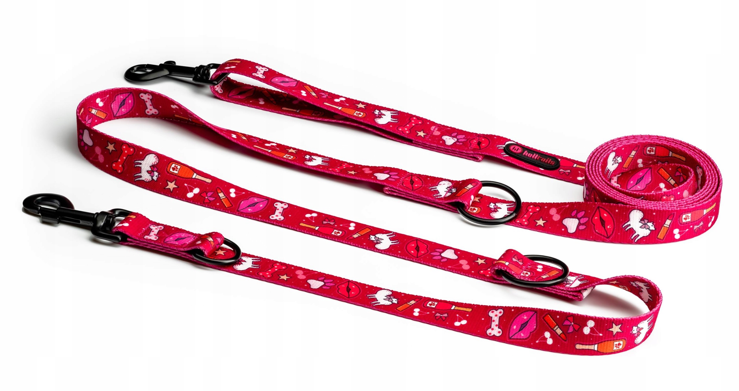 Smycz dla Dużego Psa No Absorb Przepinana 1.6 3M Champagne Kiss L/XL