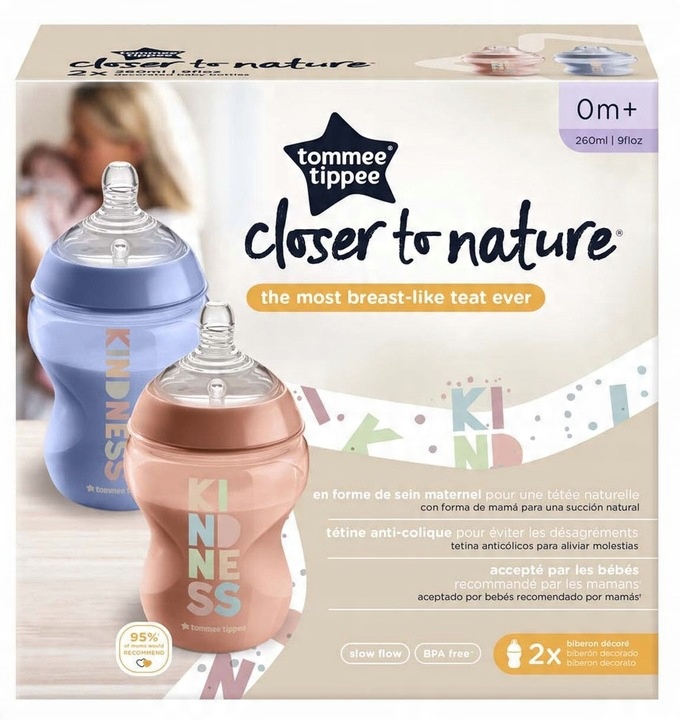 

Butelka 260 ml 2 szt Tommee Tippee dekor Kind