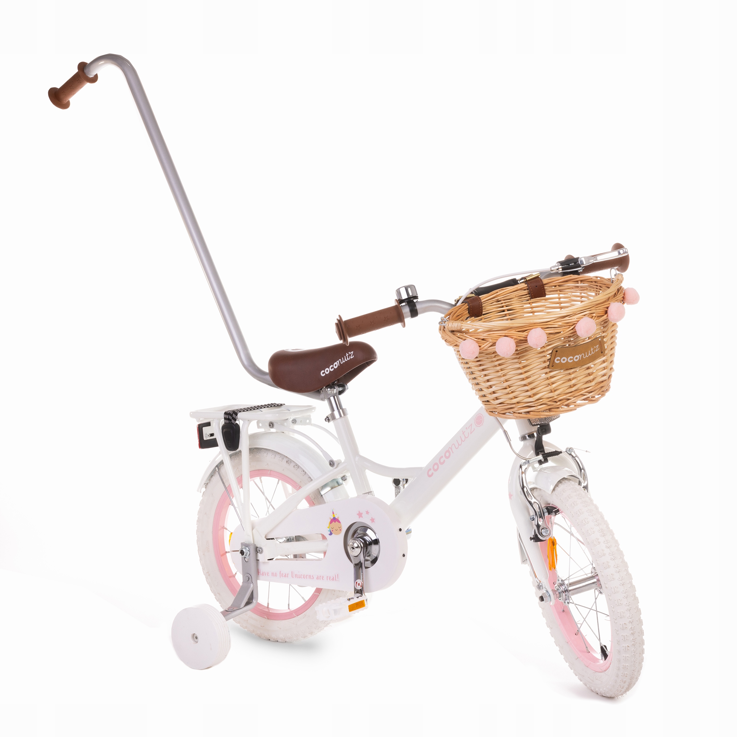 Dziewczęcy Rower Dziecięcy Coconut'z Unicorn 14"Biały Rower dla dziewczynki