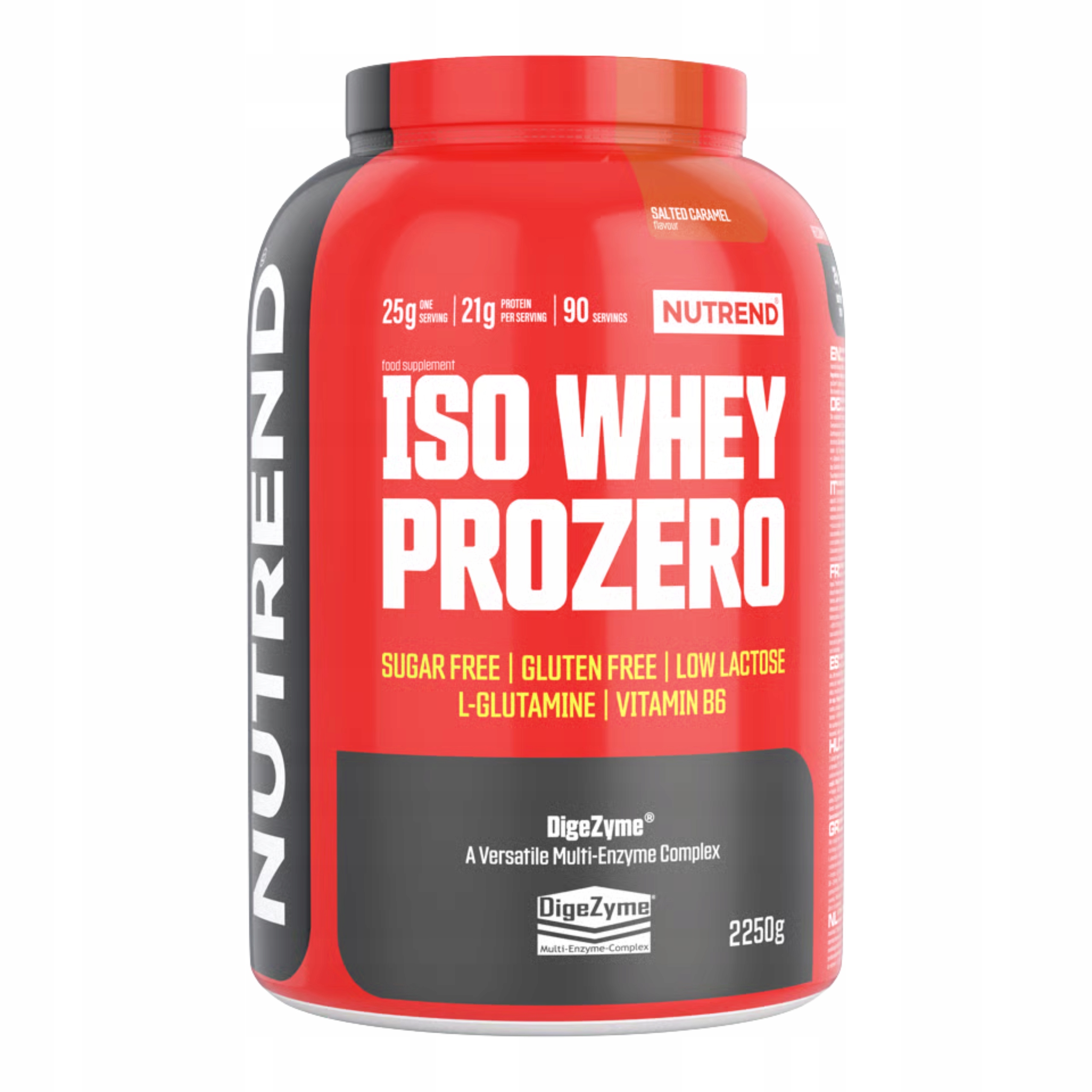 Protein Nutrend Iso Whey Prozero 2250 g Izolát syrovátka Wpi