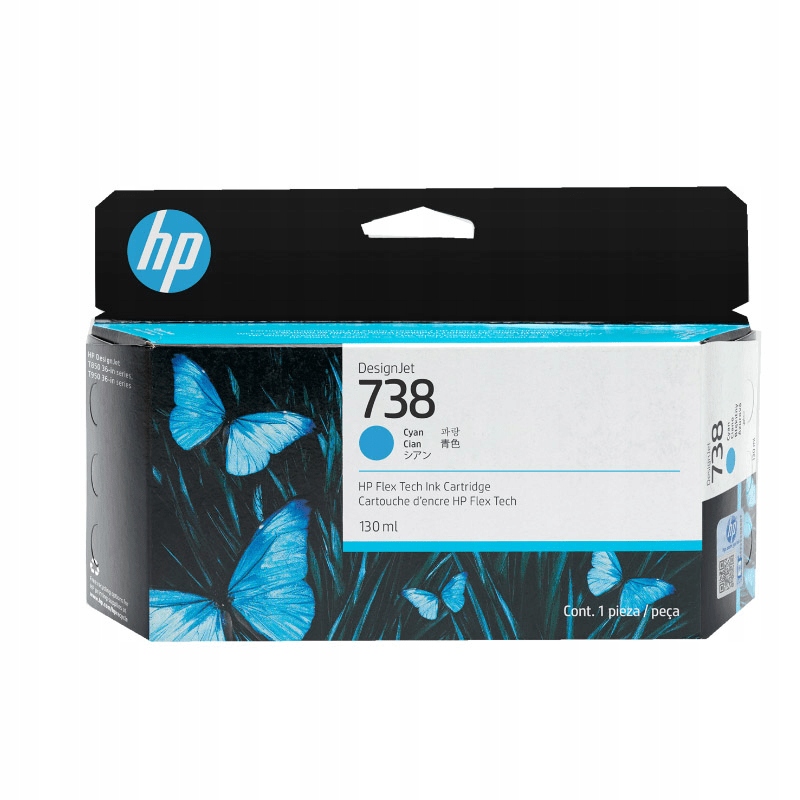 Inkoust Hp 738 modrý (cyan)