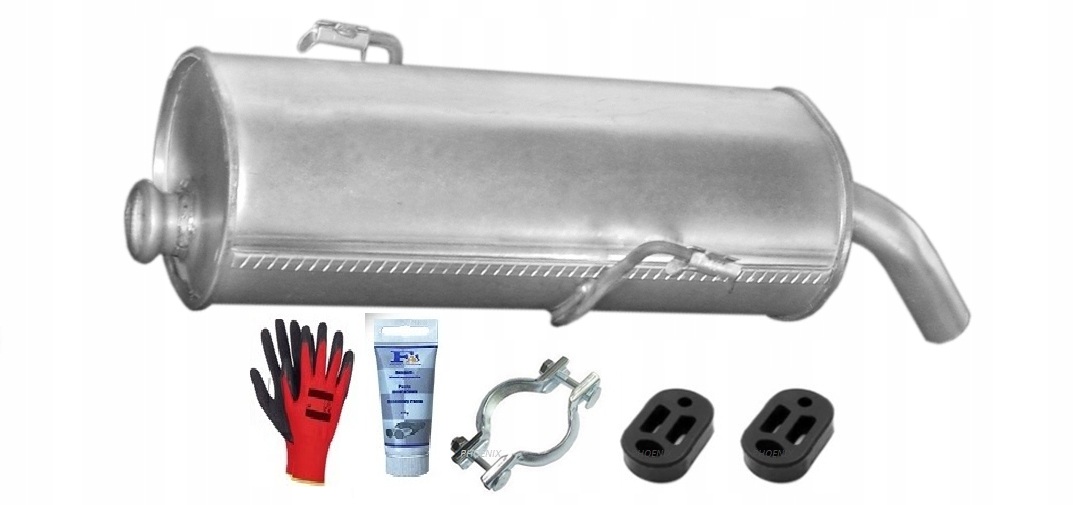 Peugeot 206 1.4i 1.6i koncový tlumič+bonus