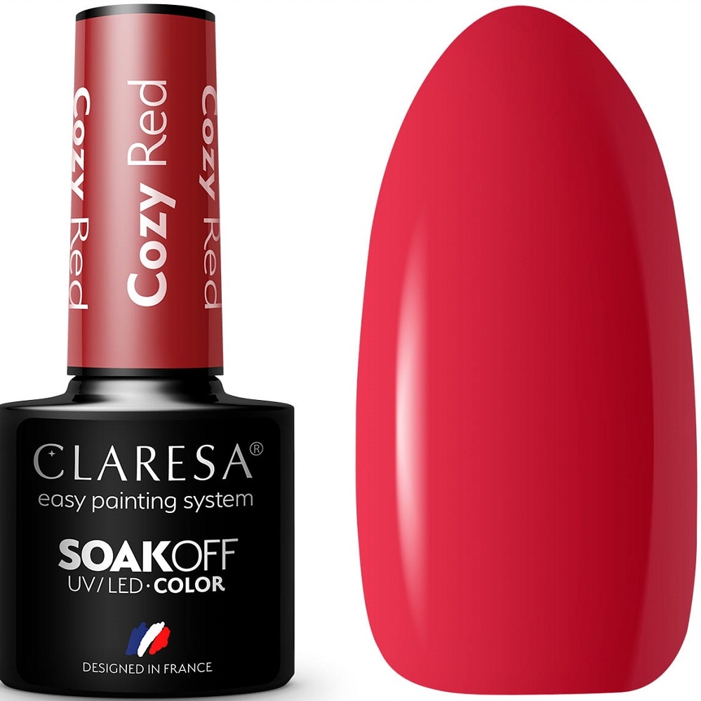 

Claresa Lakier Hybrydowy Cozy Red Czerwień Klasyk