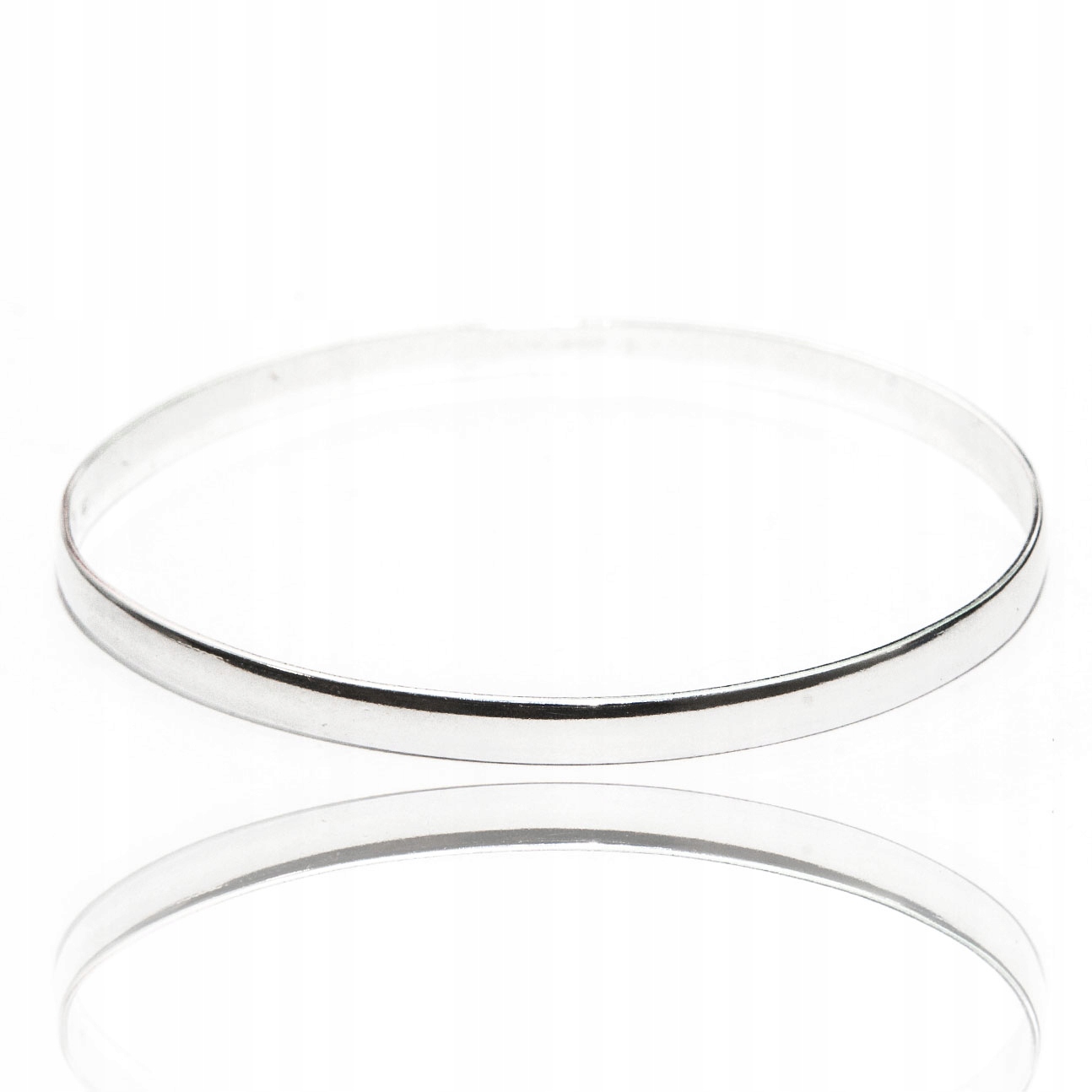 Stříbrný náramek tuhý leštěný stříbro 925 klasický