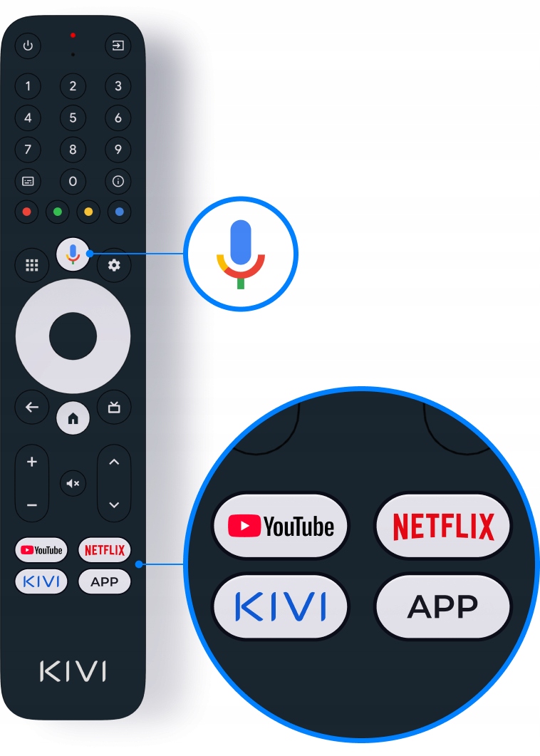 LED TV KIVI 32F720QB SMART QLED FHD Prime GoogleTV Full HD MONITOR TV type QLED