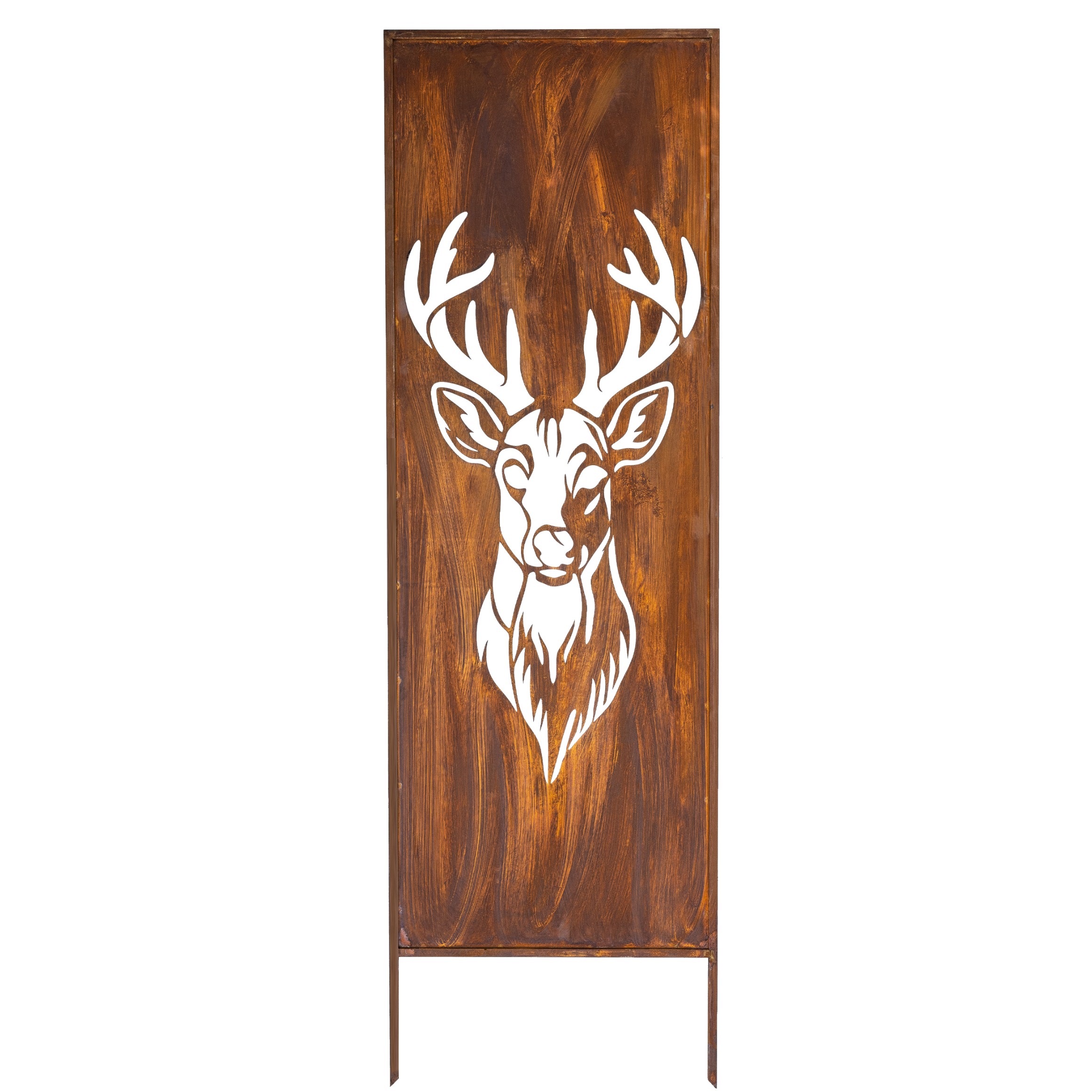 Zahradní Panel Trávy Cnc 160 X 50 Rezavá Brána Paraván Corten Kryt Terasy