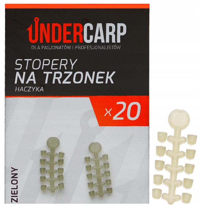 Stopery na trzonek haczyka Undercarp zielone