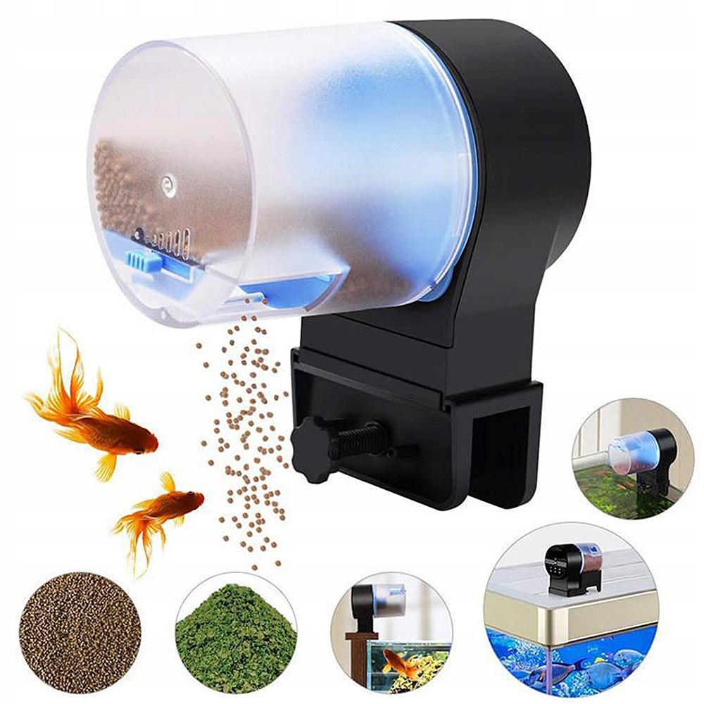 Automatické Krmítko Do Akvária, Podavač Krmiva, Granulované Vločky