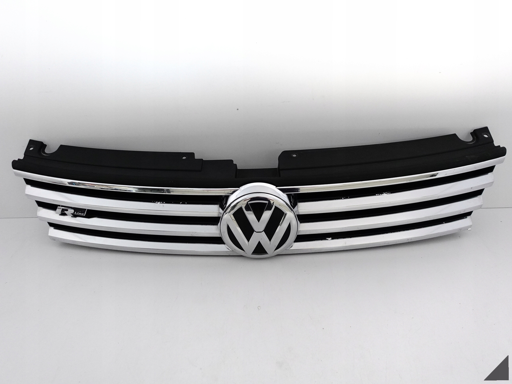 VW TOUAREG II LIFT 7P6 14-18 R-LINE ZDERZAK GRILL ATRAPA PRZÓD