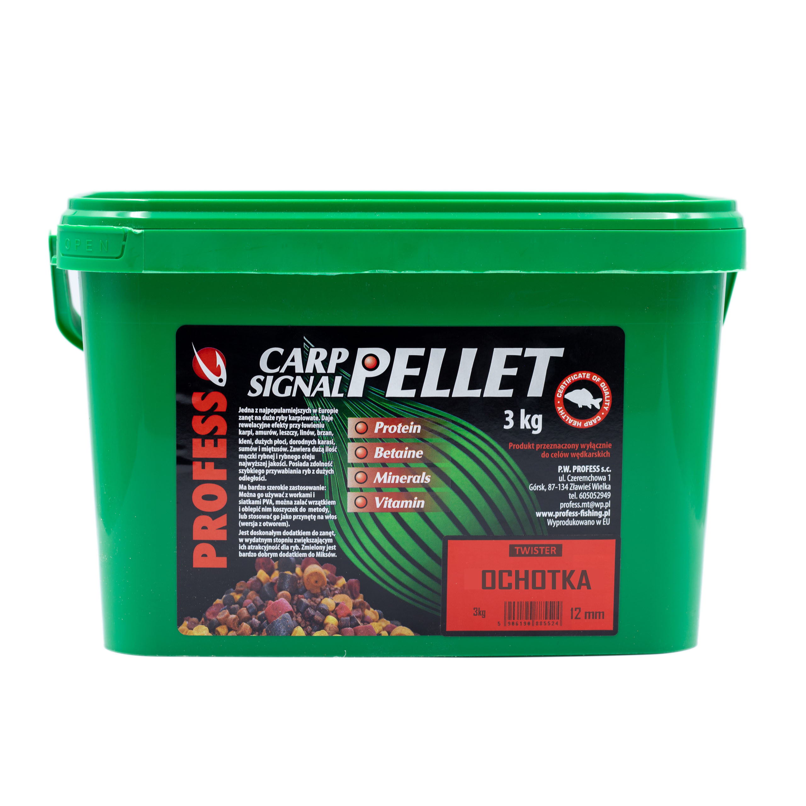 Pellet Zanętowy Profess Ochotka 12 mm 3 kg