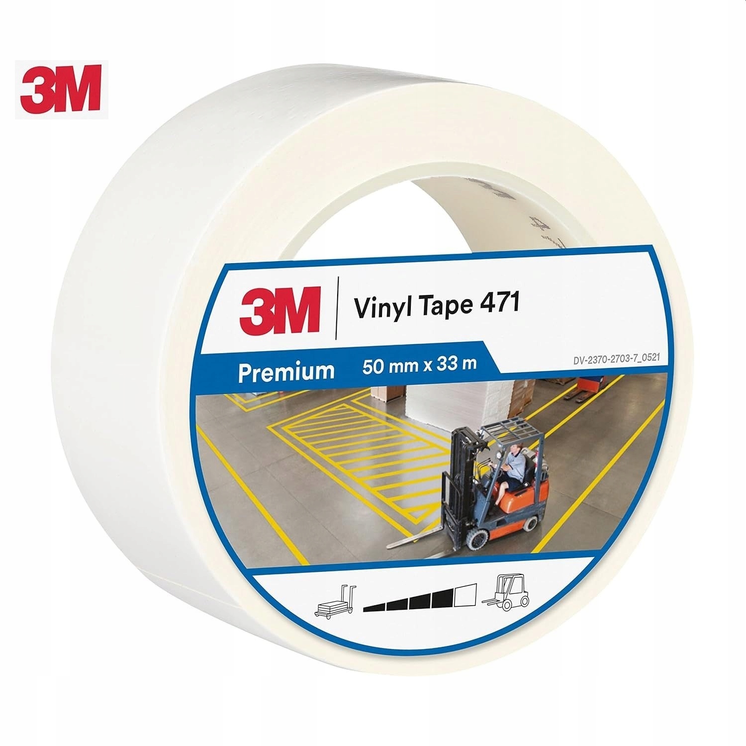 Označovací Vinylová Páska 3M 471 Bílá 50 mm/33 m Silná 3M bílá