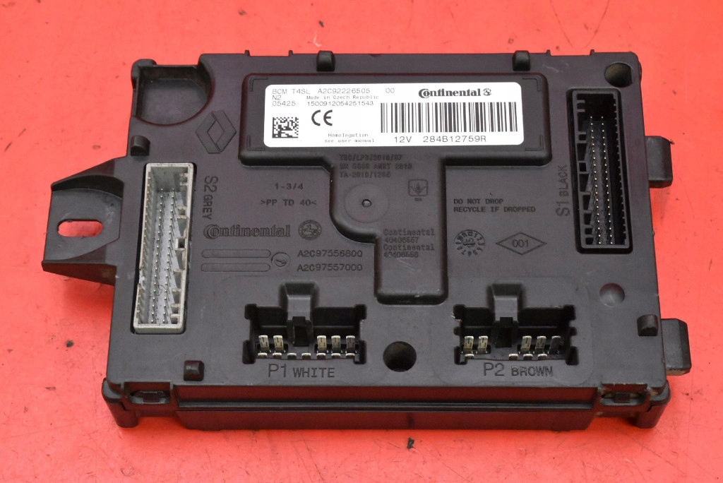 control unit module BCM 284B12759R DACIA DOKKER 1.6 MPI 83 KM 12-17