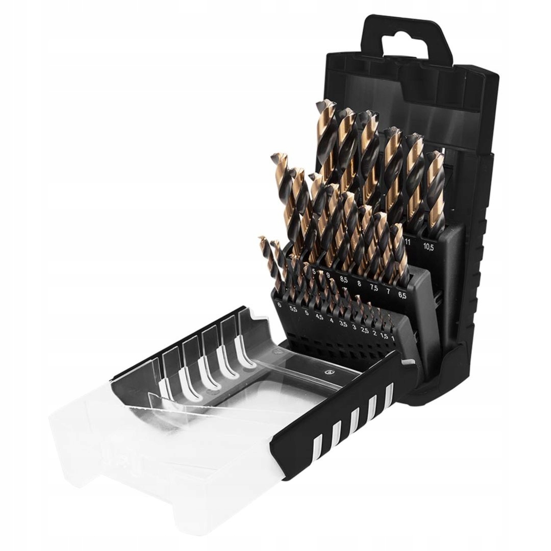 Wiertła Hss-cnc 124° 1.0-13.0 mm 25 szt. 55H090