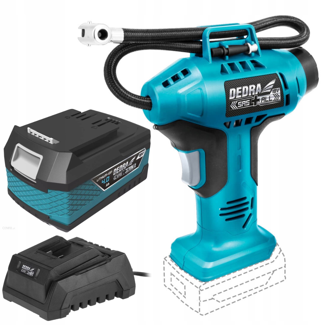 DEDRA KOMPRESOR AKUMULATOROWY PISTOLETOWY 18V +4Ah