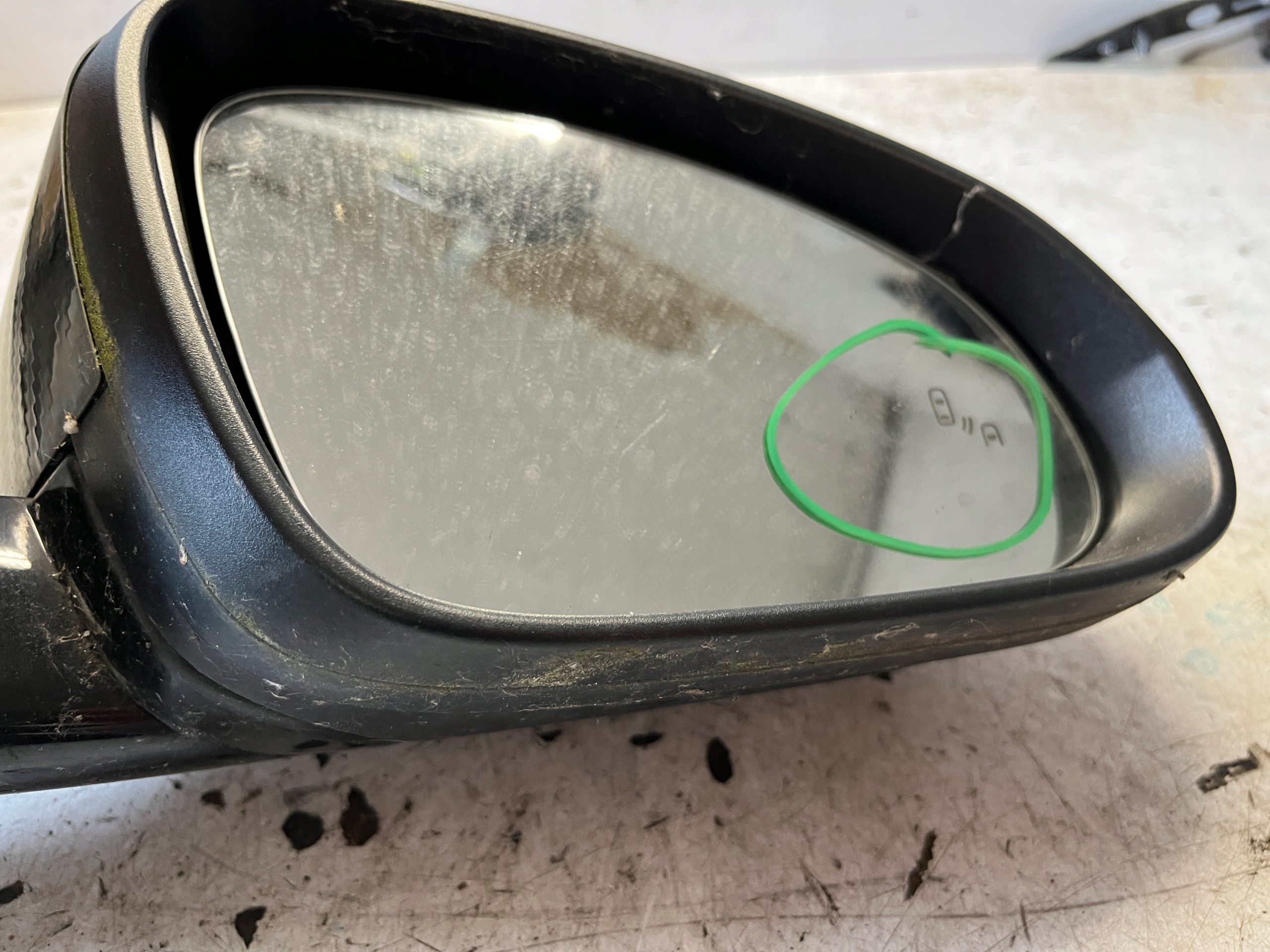 OPEL ADAM mirror right electrics 7 PIN ASYSTENT MARTWE POLE EUROPA