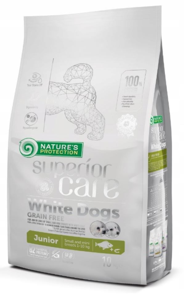 Levně Nature's Protection White Dogs Grain Free Bělorusko Junior Small and Mini B