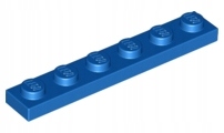 

Lego Blue Plate 1 x 6 3666 4 szt