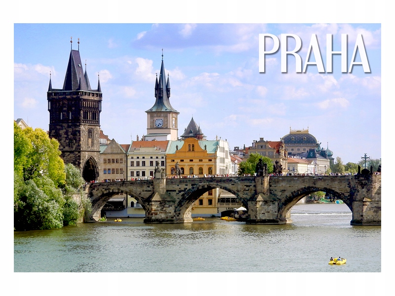 

Praga Most Karola Magnes na lodówkę