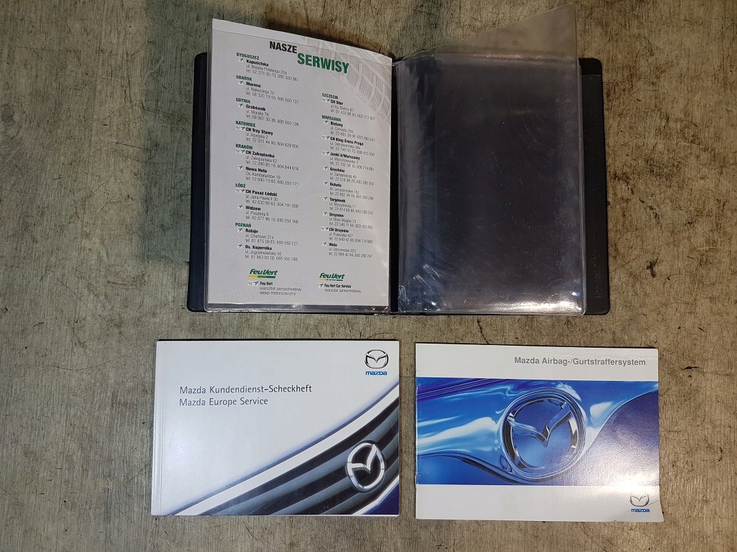 KSIĄŻKA SERWISOWA TECZKA KOMPLET MAZDA 6 GY