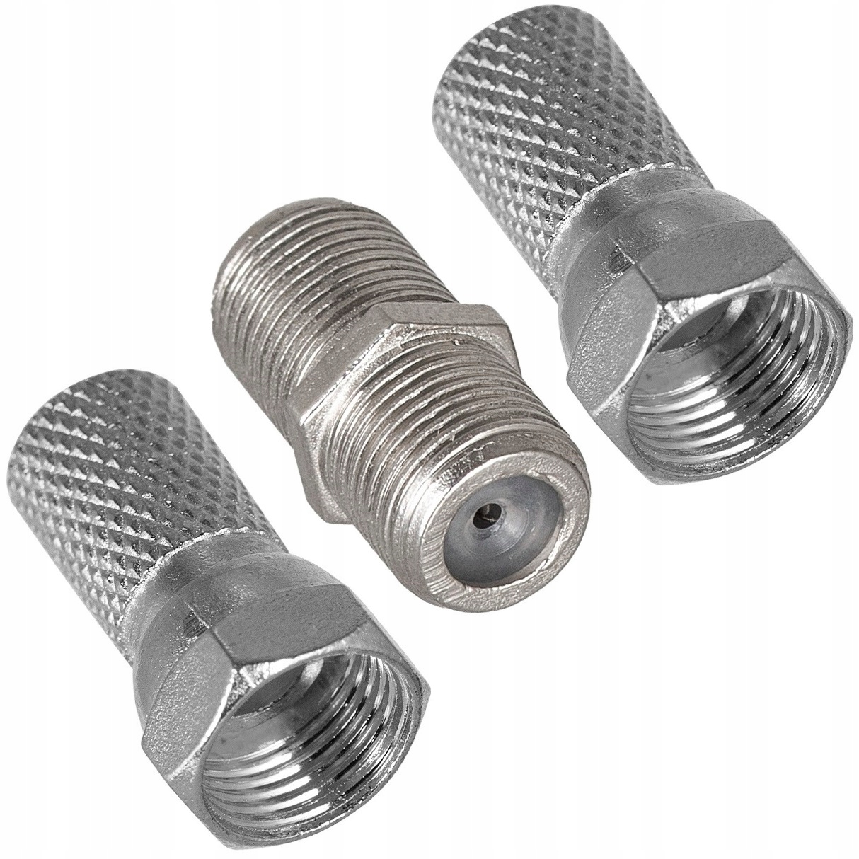 

Łącznik kabla antenowego Beczka 2x Wtyk F 7,0mm