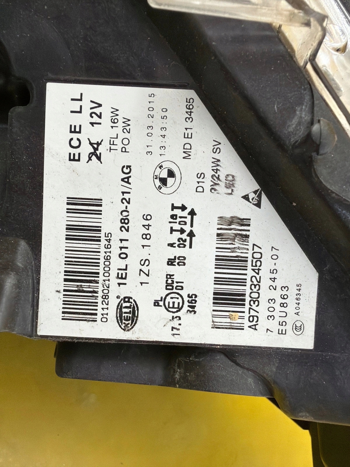 light left front BMW Z4 E89 Lift Bi-Xenon 7303245-07