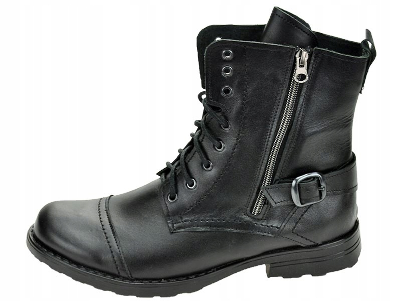 MĘSKIE POLSKIE MILTARNE SZTYBLETY SKÓRA 71 CZ 40 Rozmiar 40