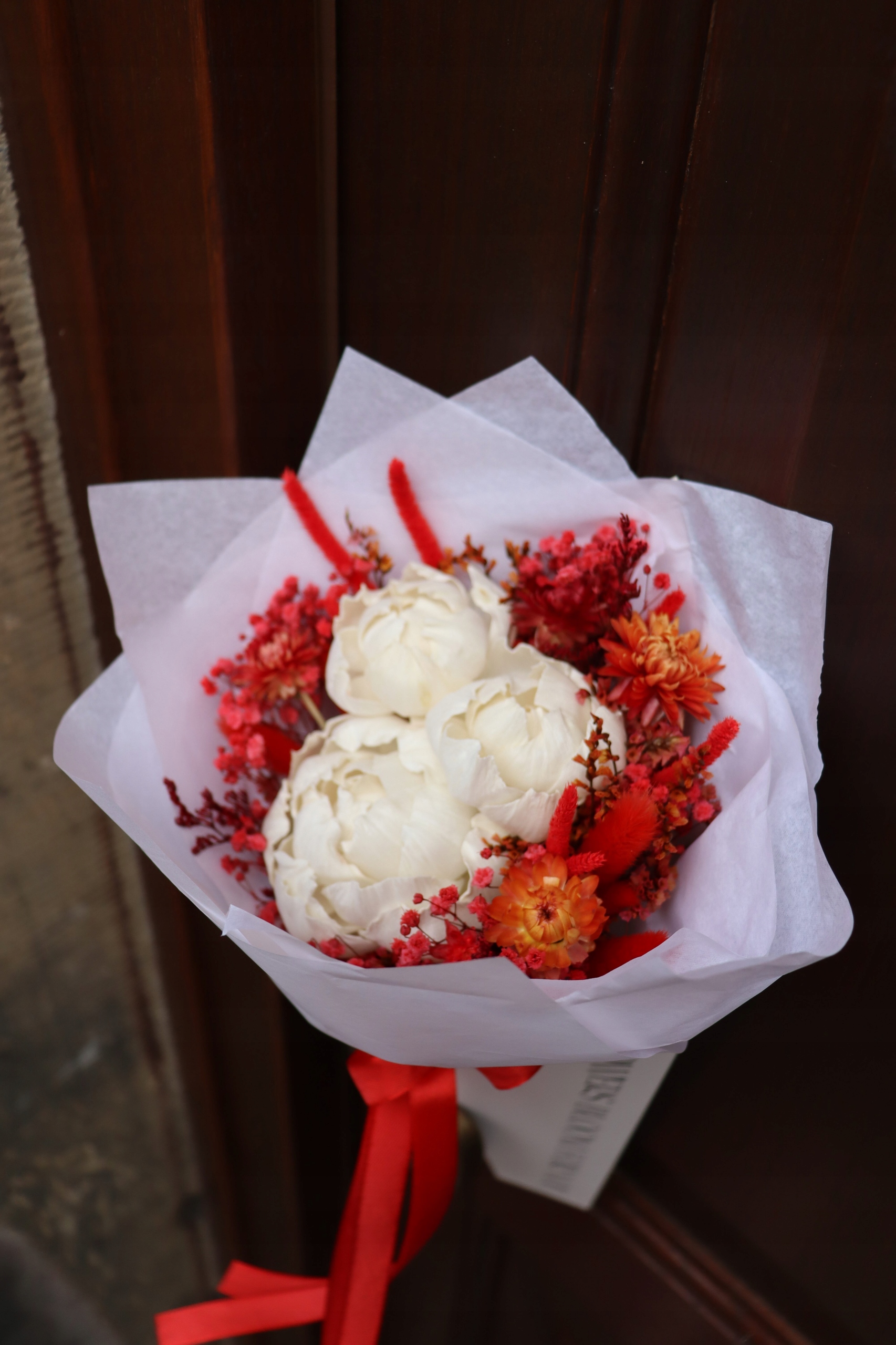 Květinová obálka, dárek k Valentýnu, dárek ke Dni žen, narozeninám