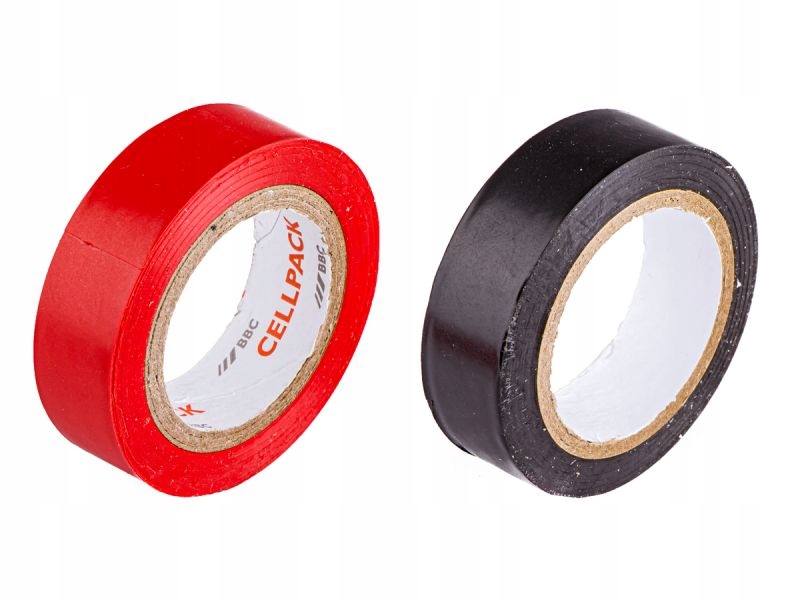 

Taśma Izolacyjna 19mm/9mm czarna czerwona Pvc