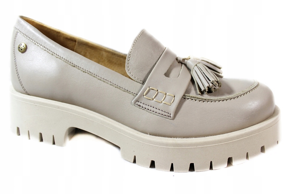 Półbuty Maciejka 05497 R.39 Skóra Beż Lico