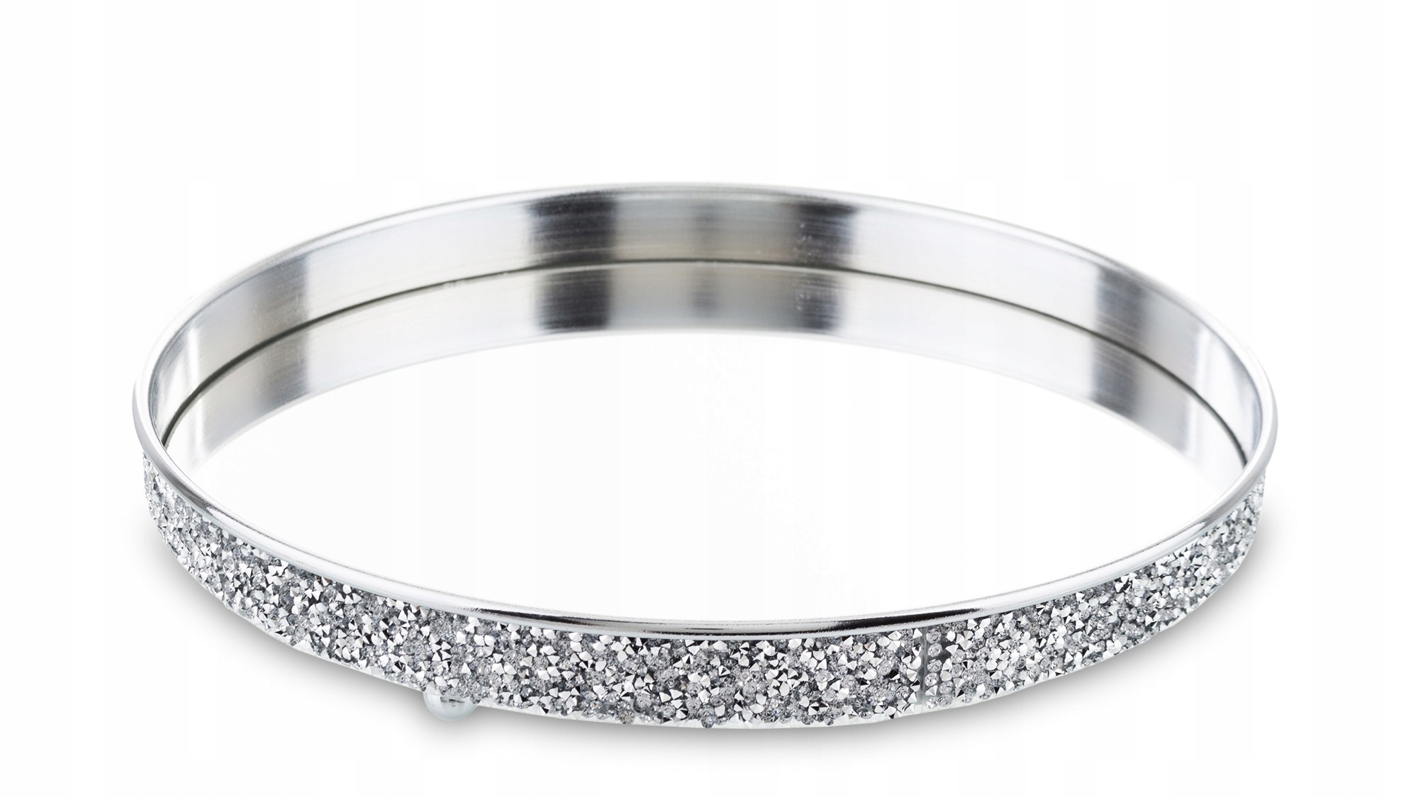 

Taca srebrna lustrzana patera talerz glamour