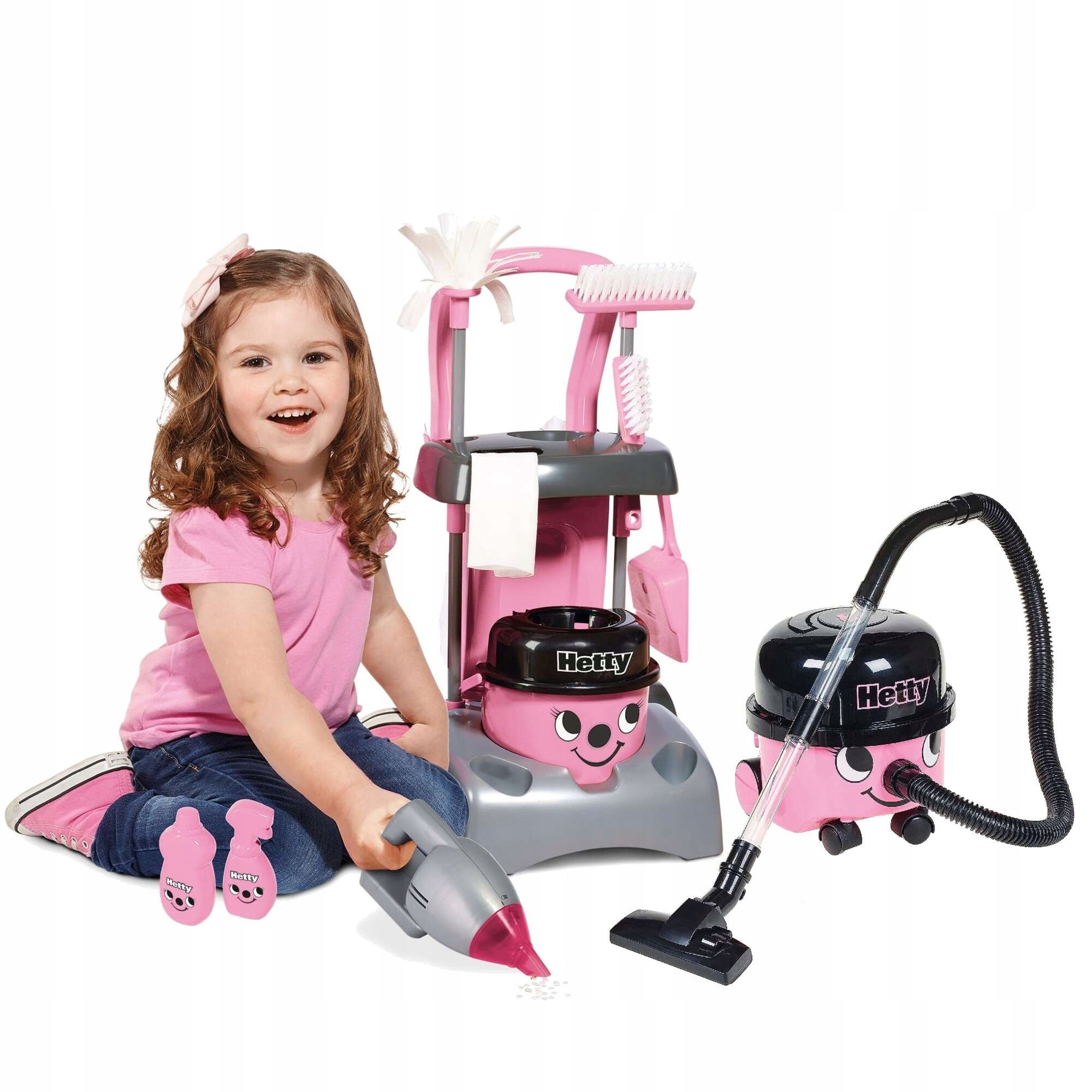 ZESTAW ODKURZACZ HETTY WÓZEK DO SPRZĄTANIA MOP WIADERKO WÓZEK CASDON