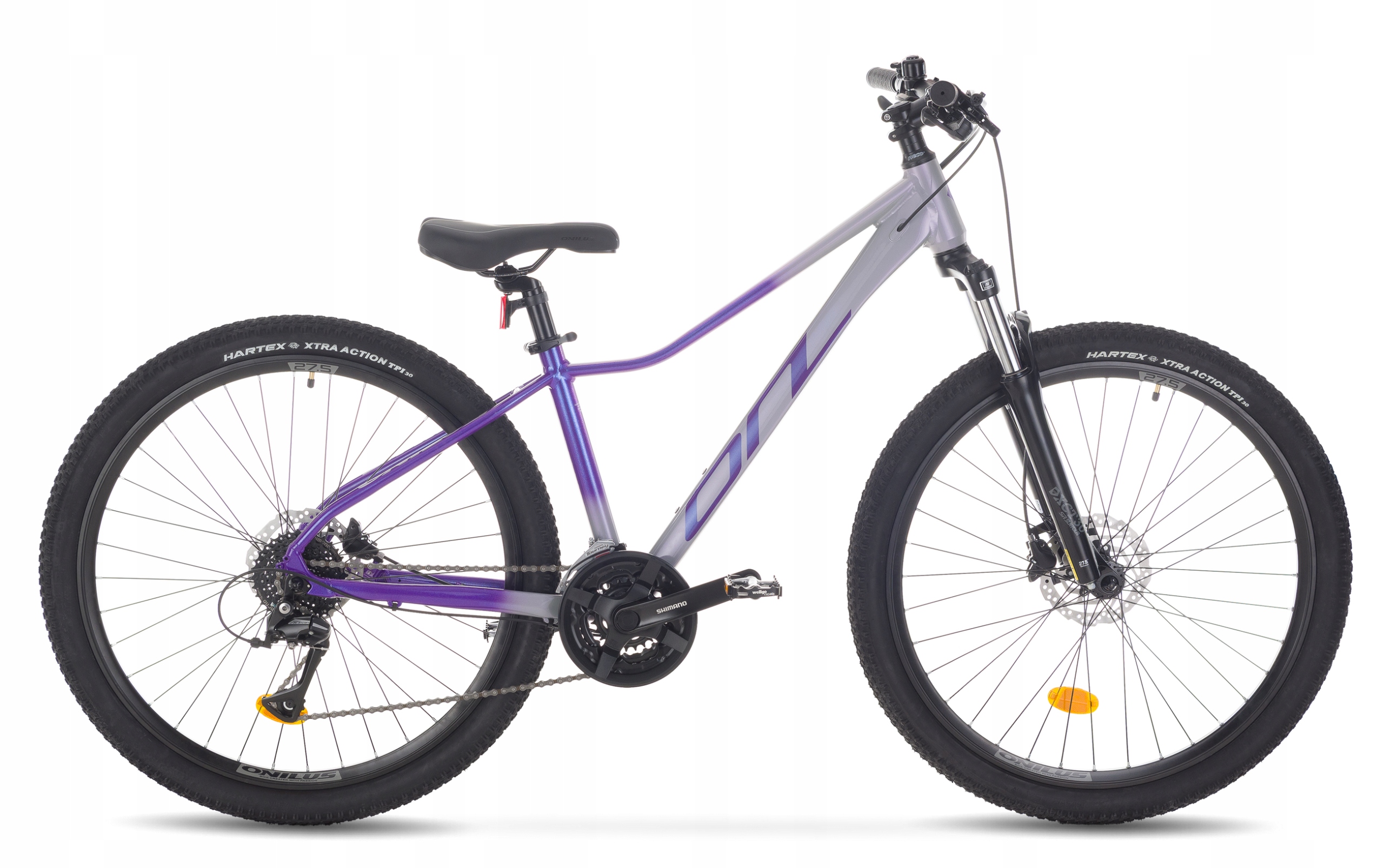 Rower Mtb Onilus Muranus 2.1 Rama 15 koło 27,5 kolor Szary-Fiolet Kamelon