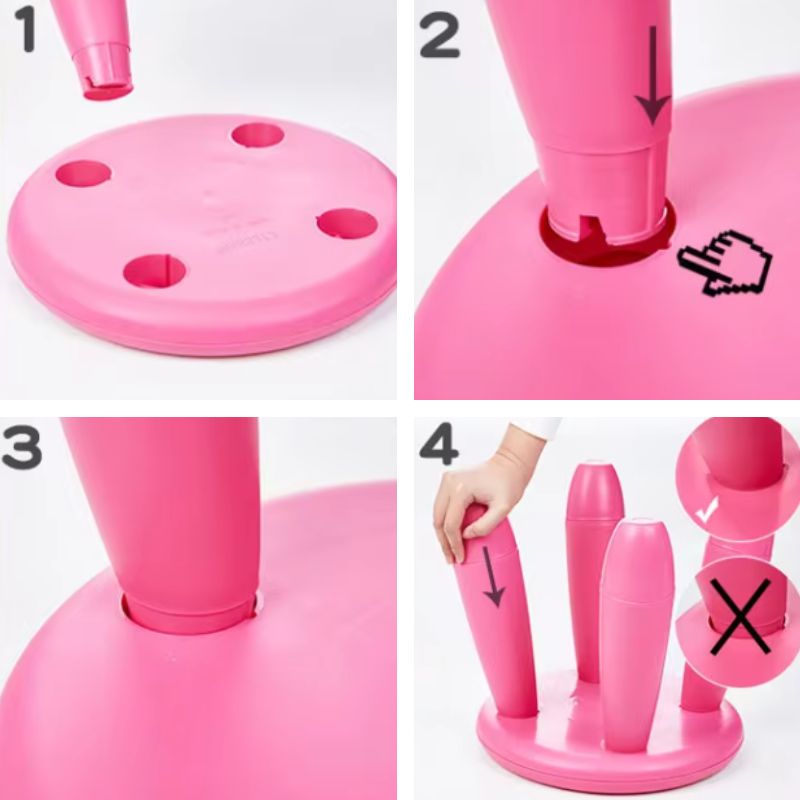 KRZESEŁKO DLA DZIECI KRZESŁO DZIECIĘCE PLASTIKOWE STOŁEK niebieski STABILNY Głębokość siedziska 30 cm