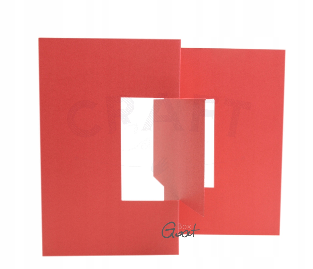 Baza kartki kwadratowa 15cm swing czerwona GoatBox