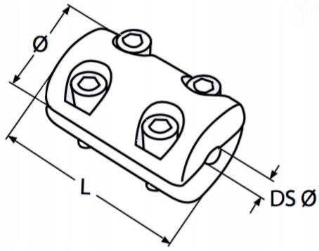 ZACISK LINY 6mm OKRĄGŁY WALEC STOPER NIERDZEWNY A4 Marka inna