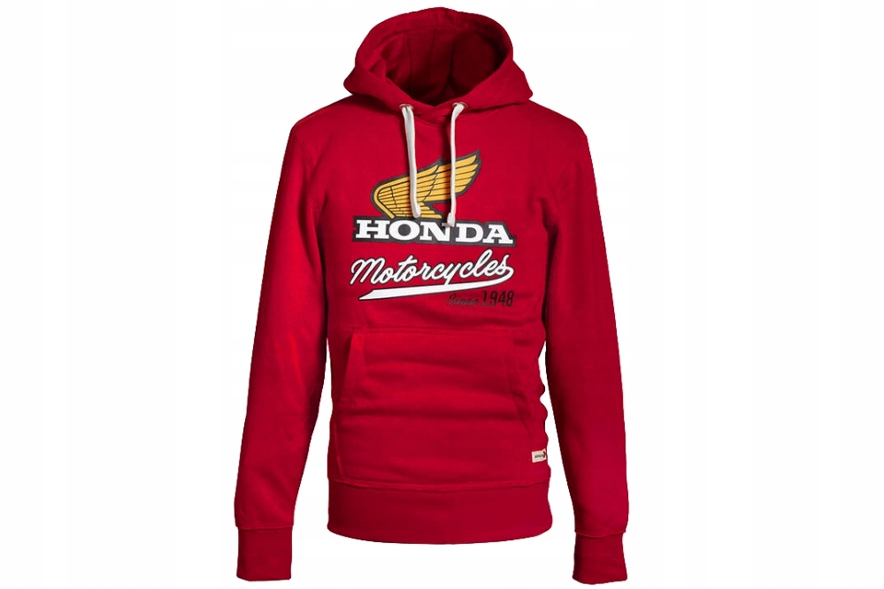 Mikina s kapucňou Honda Elsinore červená, veľkosť M originál