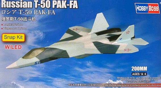 Hobby Boss 81903 Russian T-50 Pak-fa 200mm