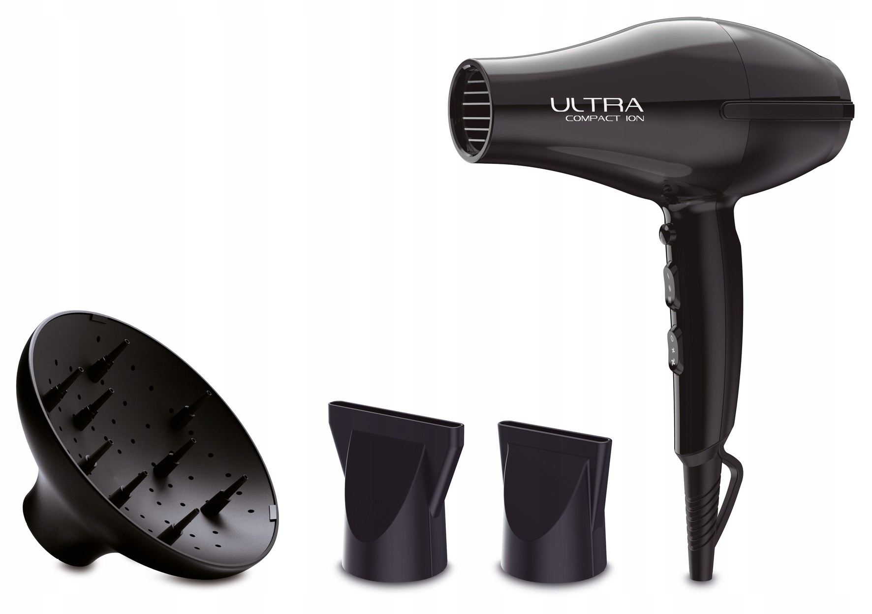 Profesionálny sušič vlasov Ga.ma Ultra Ion Compact sada s difuzérom