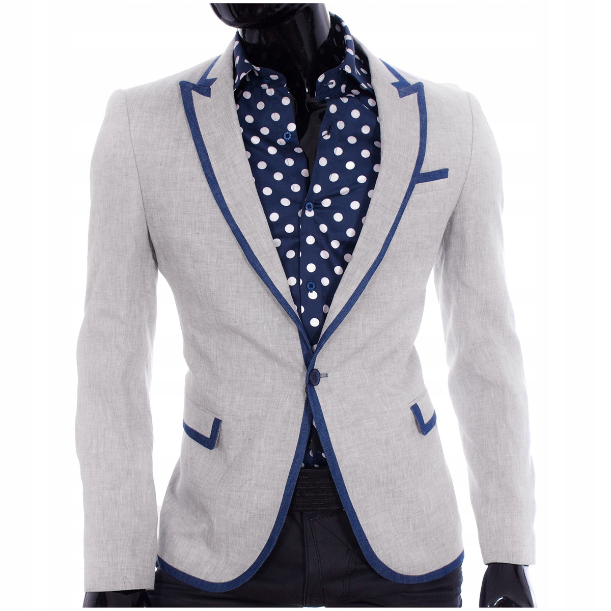 Sako Cipo Baxx Casual Elegance Lněná Slim