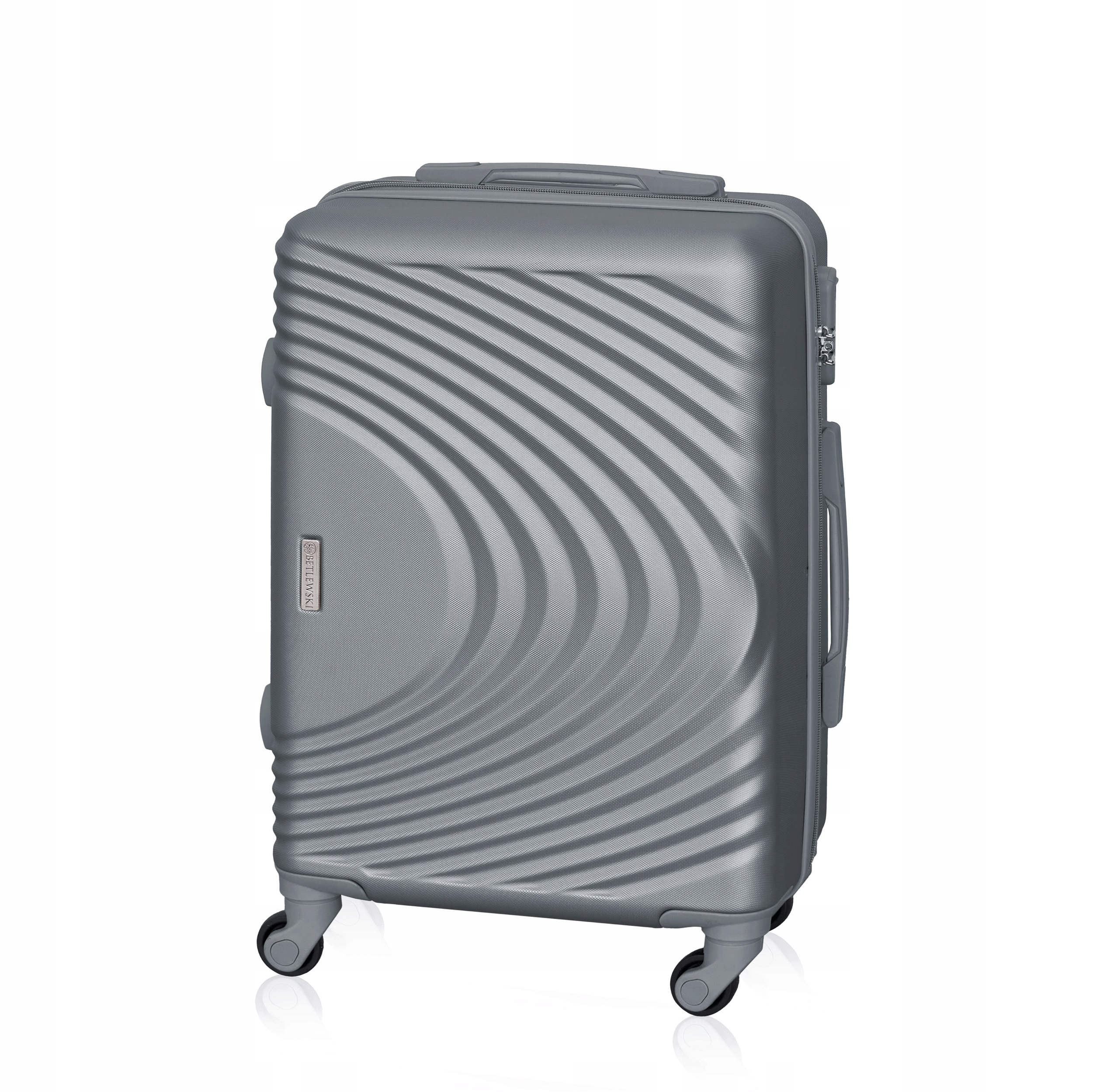 Betlewski Walizka kabinowa mocna wytrzymała na wyjazd wysuwany uchwyt