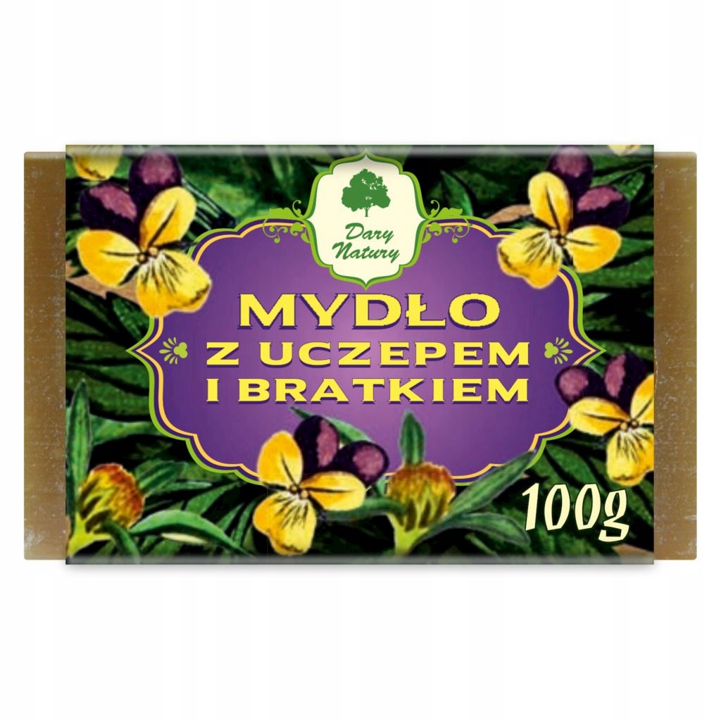 

Mydło ziołowe Uczep Bratek oczyszczające 100G