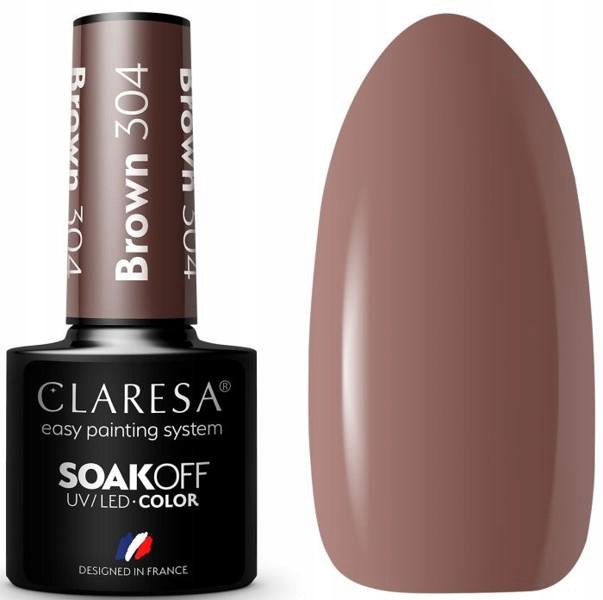 

Claresa Lakier Hybrydowy Brown 304