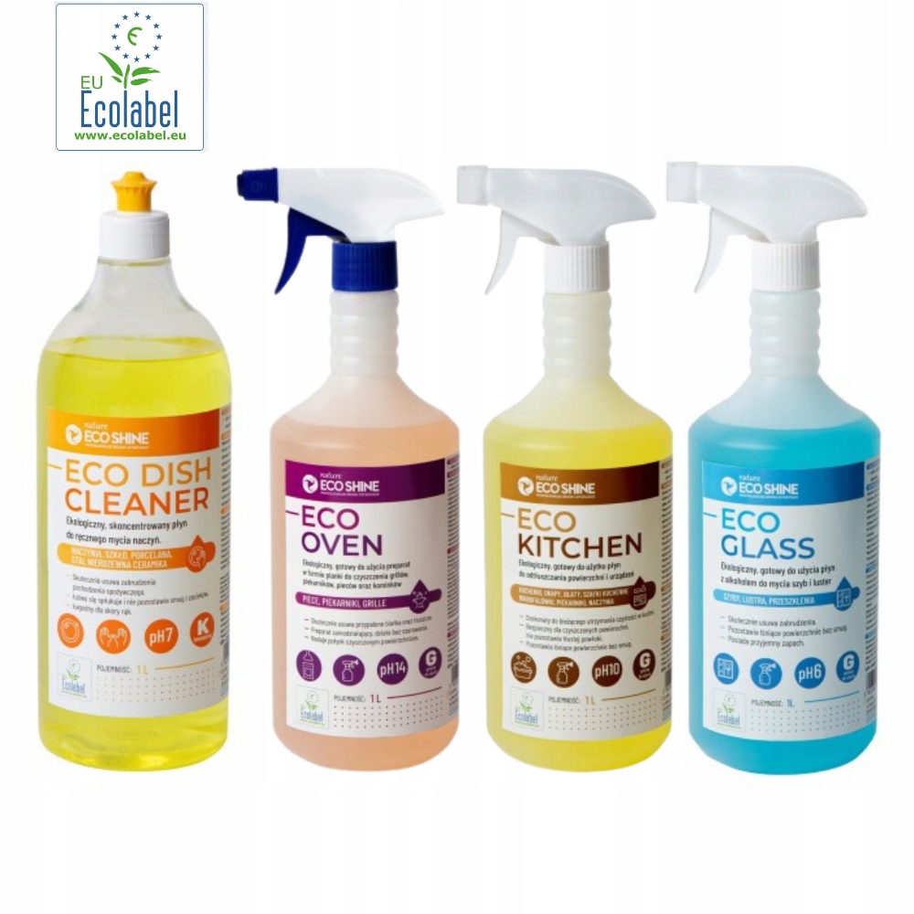 Levně Sada ekologických tekutin Eco Shine – ekologické mytí kuchyně