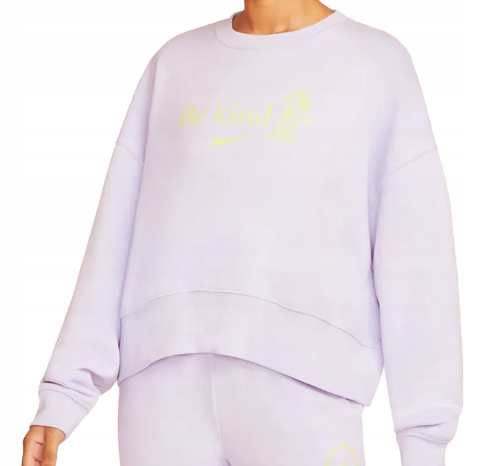 Mikina Dámská Nike Sportswear Be Kind Fleece Sweatshirt Volný střih DV2825-510 M