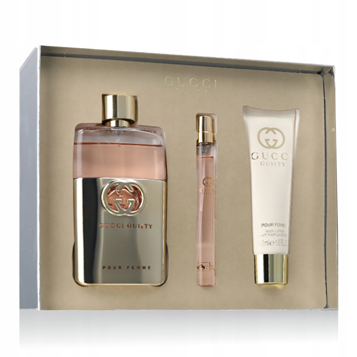 Gucci Guilty Pour Femme Edt 90 ml Edt Mini 10 ml Tělové mléko 50 ml