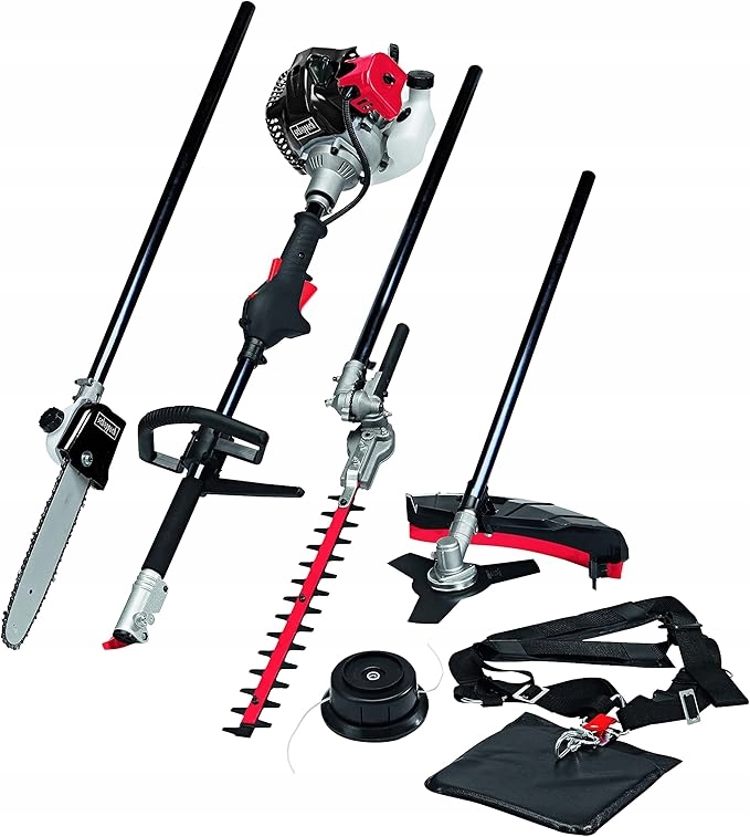 Spalinowa kosa Scheppach 4IN1 MT33P, podkaszarka, nożyce do żywopłotu, piła