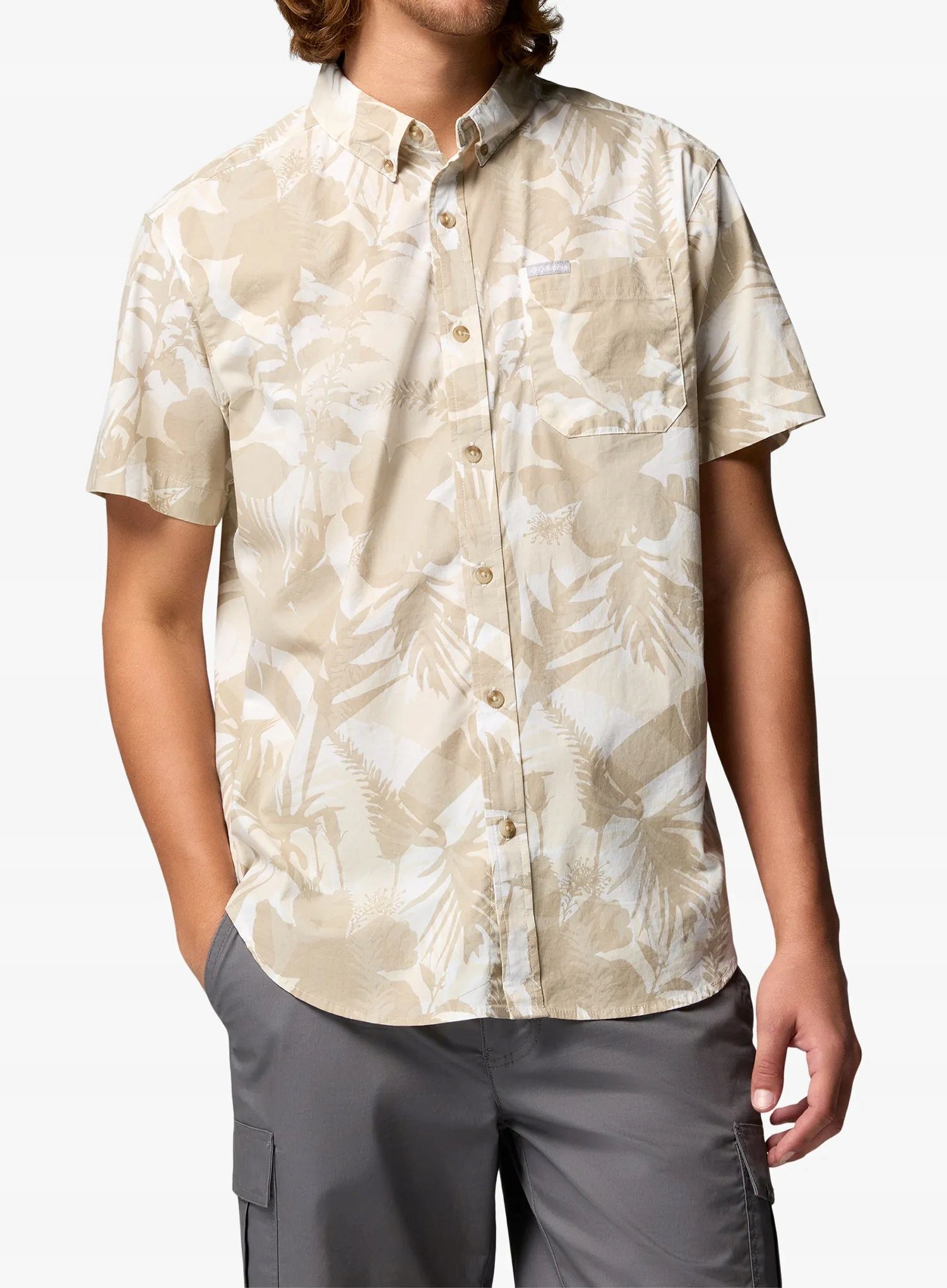 Košile Columbia Rapid Rivers Printed Ss Shirt sea salt/botaniflage L