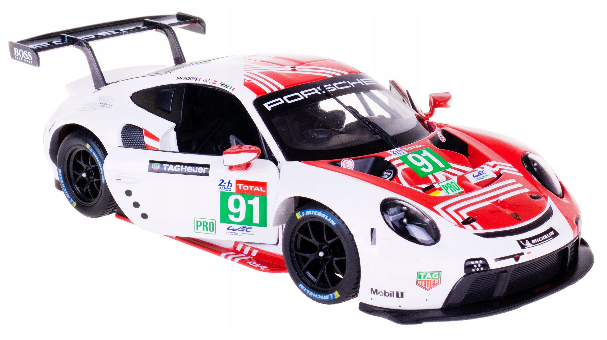 Porsche 911 Rsr LeMans Model Metal Bburago 1:24